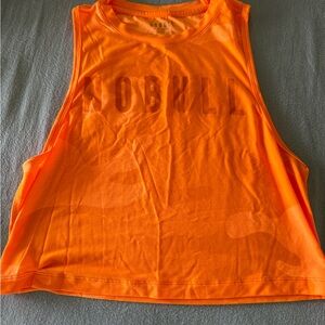 NoBull Muscle Tank - XS Neon Orange Camo